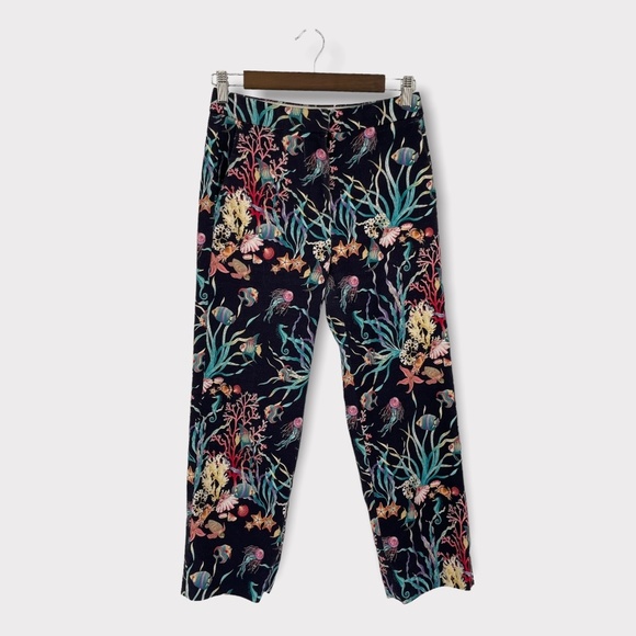 J Crew Blue Ratti Under the Sea Patio Pant - Picture 3 of 10